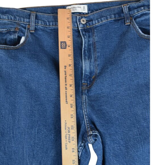 Abercrombie Mom Jeans High Rise 35 20 L Long  Soft Grunge Preppy - Picture 7 of 8